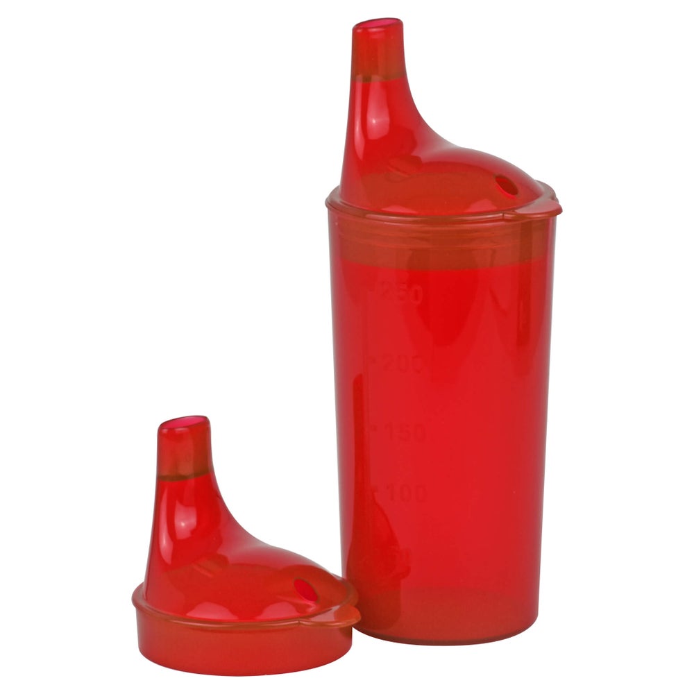 Trinkbecher mit 2 Deckeln rot 1 St