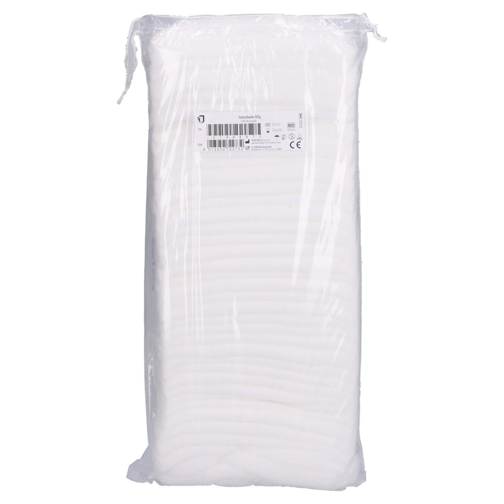 Verbandwatte Zickzack 100% Baumwolle 500 g