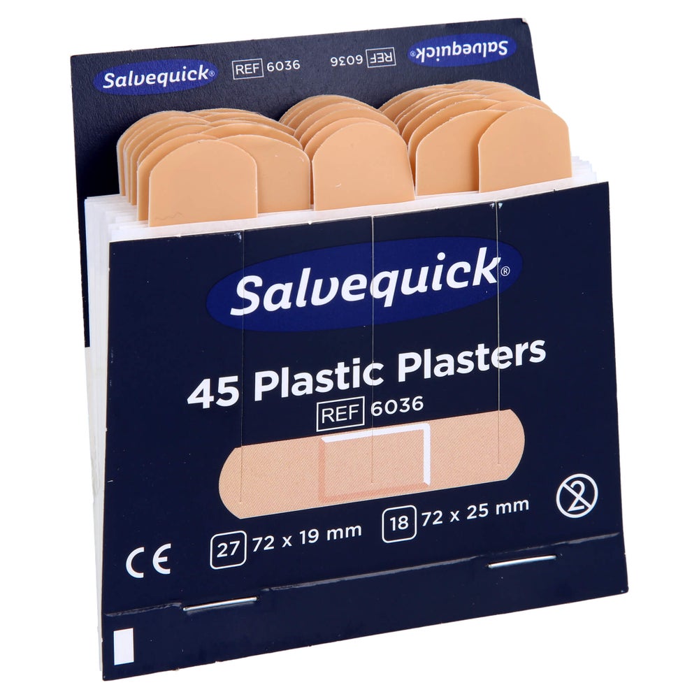 Salvequick Pflasterstrips Wasserfest Ref 45 St