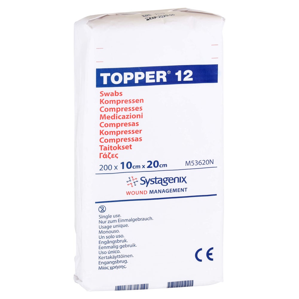 Topper 12 Kompr.10x20 cm unsteril 200 St