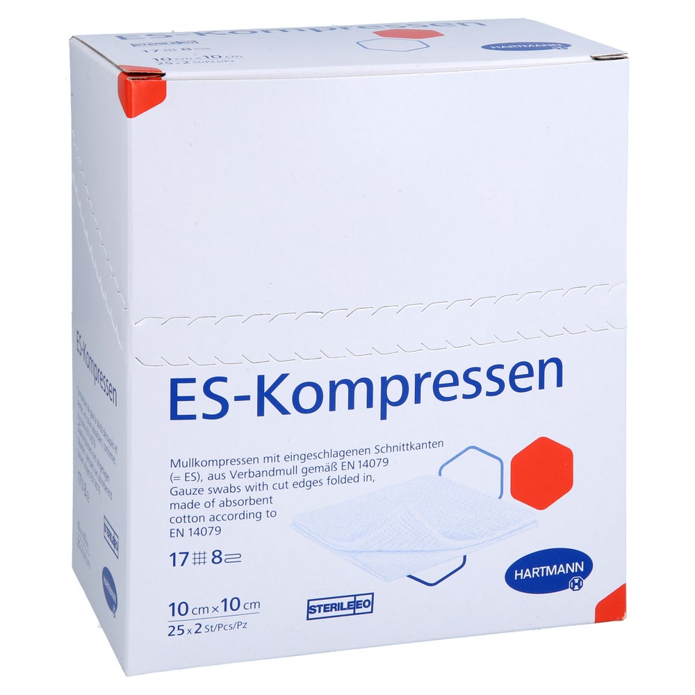 Es-kompressen Steril 10x10 cm 8fach 25X2 St