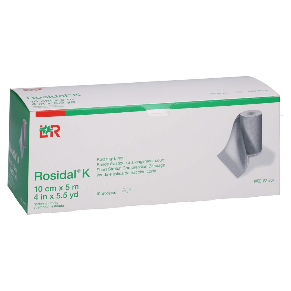 Rosidal K Binde 10 cmx5 m steril einzeln verpackt 10 St