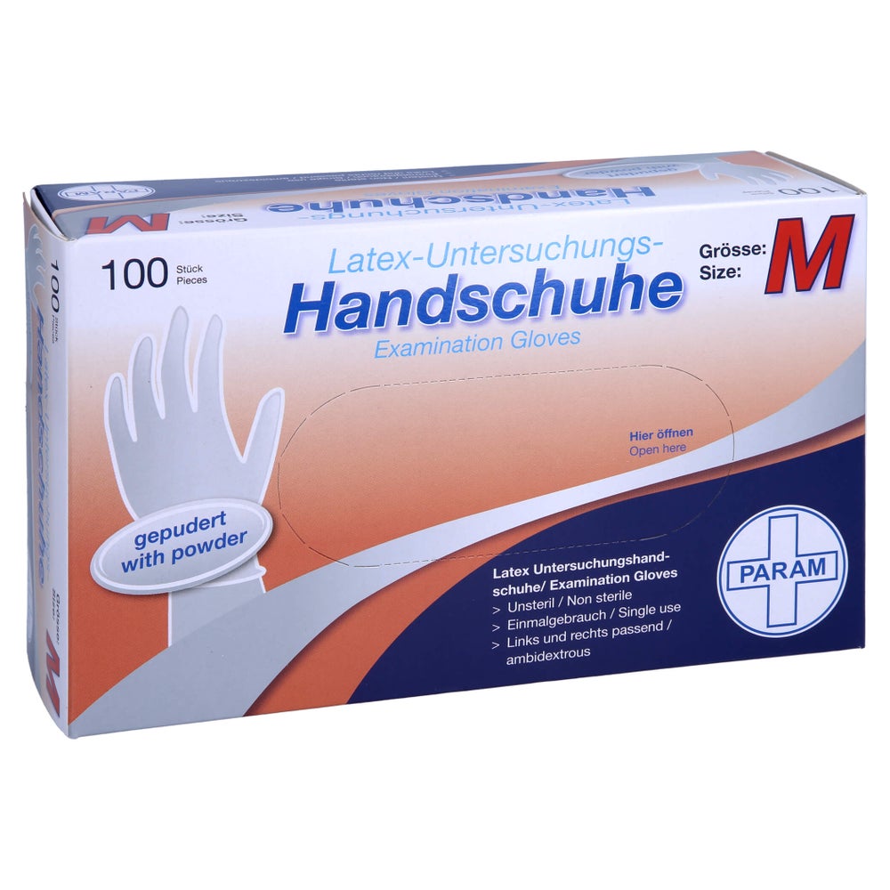 Handschuhe Einmal Latex gepudert M 100 St