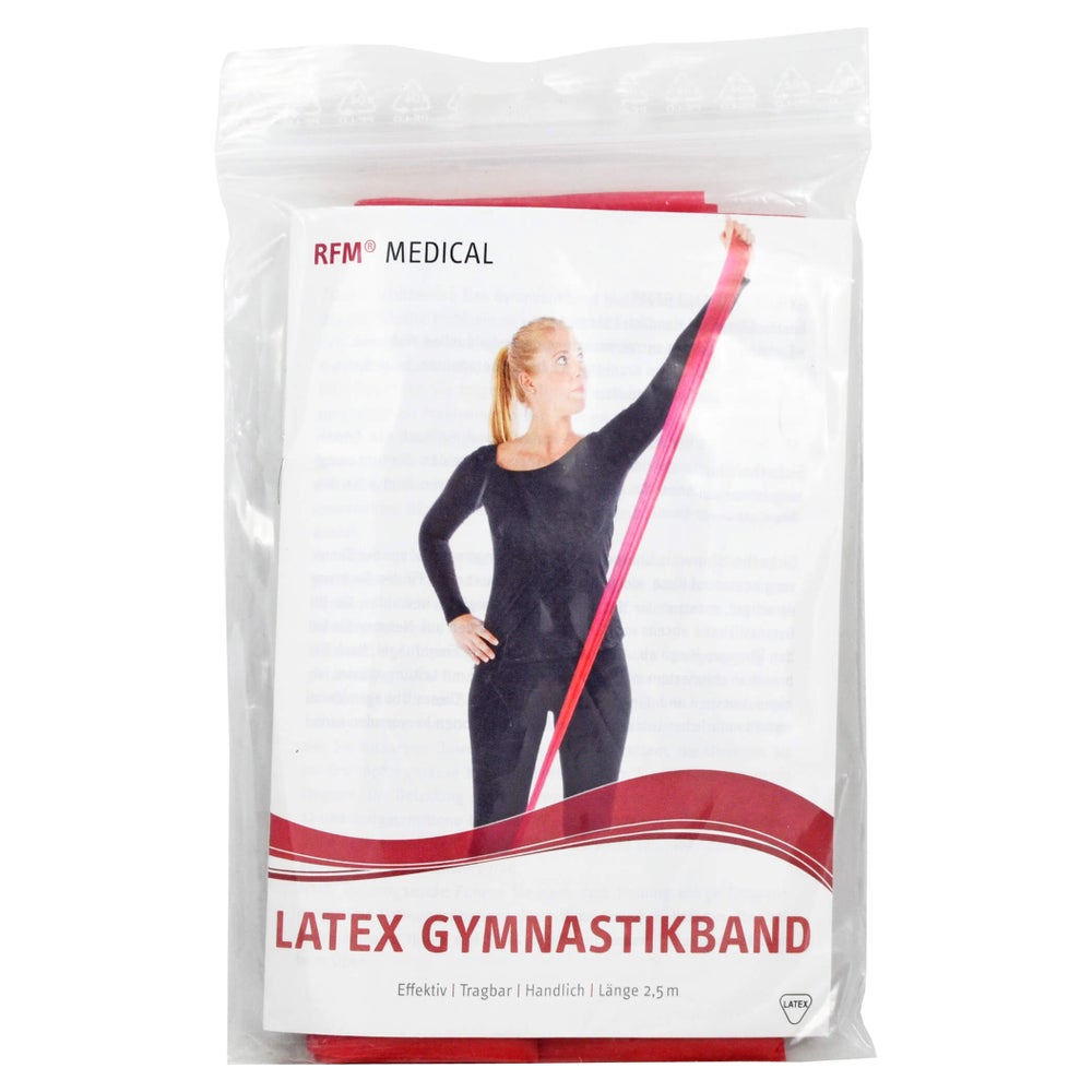 RFM Gymnastikband Latex mittel 2,5 m rot 1 St