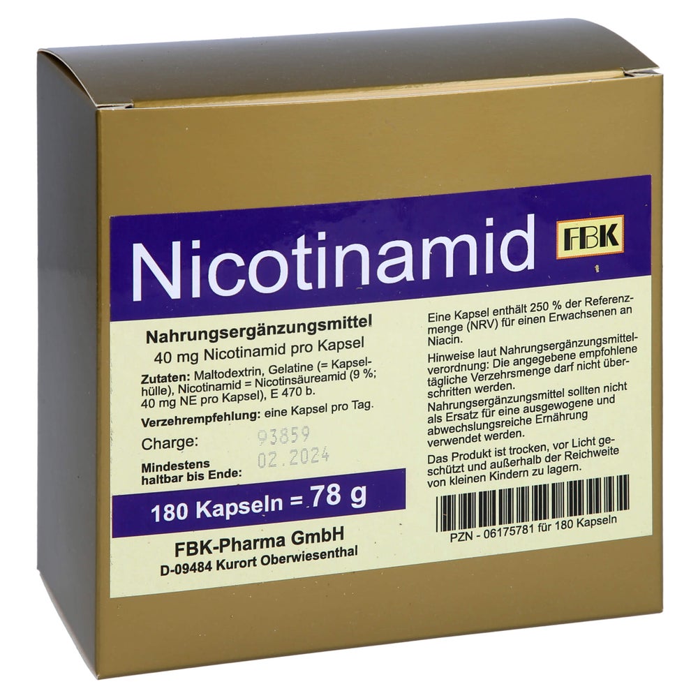 Nicotinamid Kapseln 180 St