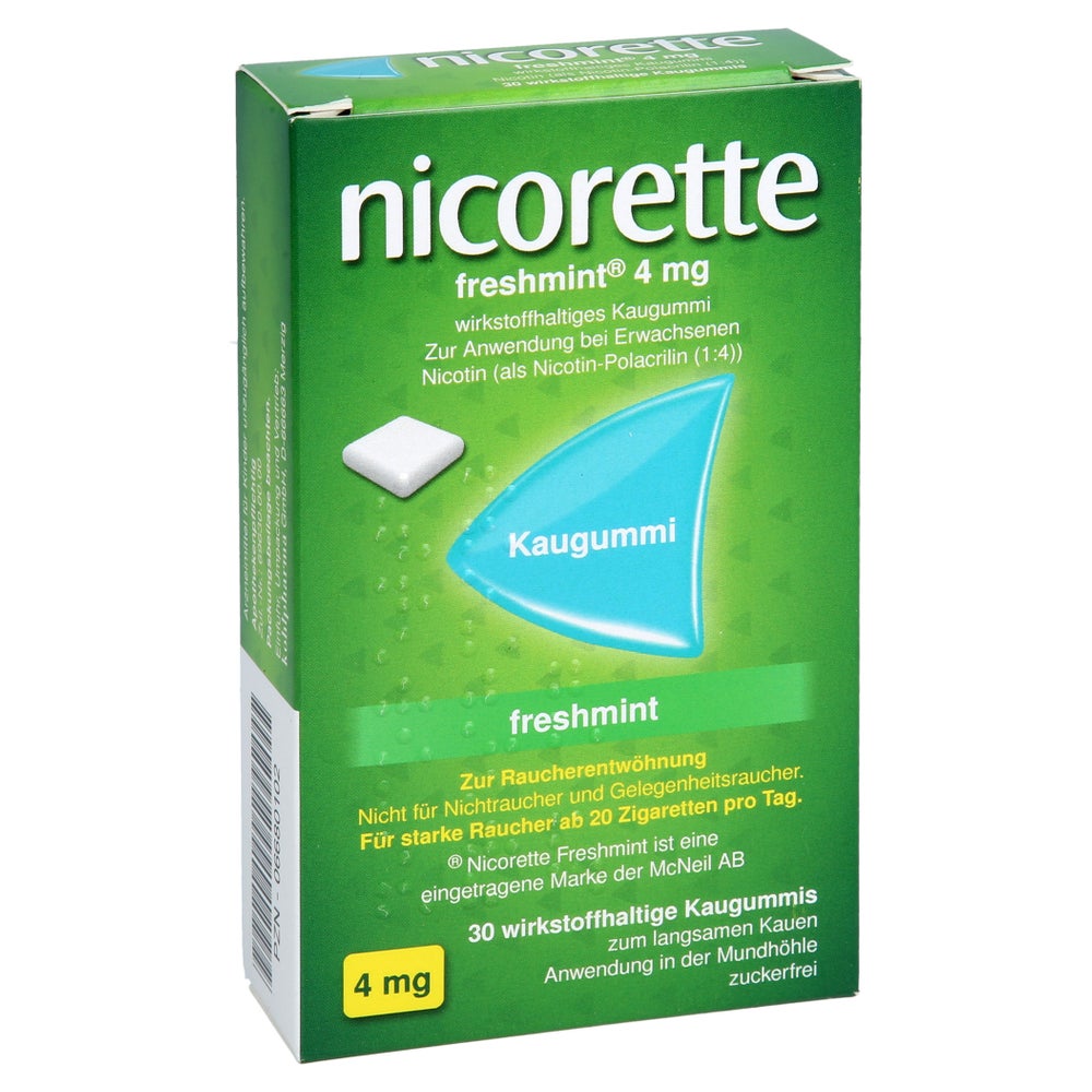 Nicorette 4 Mg Freshmint Kaugummi 30 St