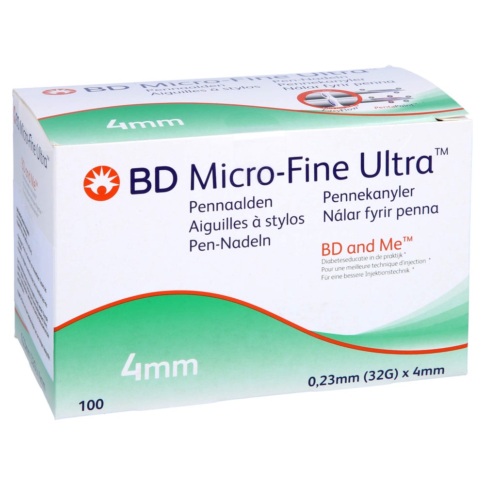 BD Micro-fine+ 4 Pen-Nadeln 0,23x4 mm 100 St