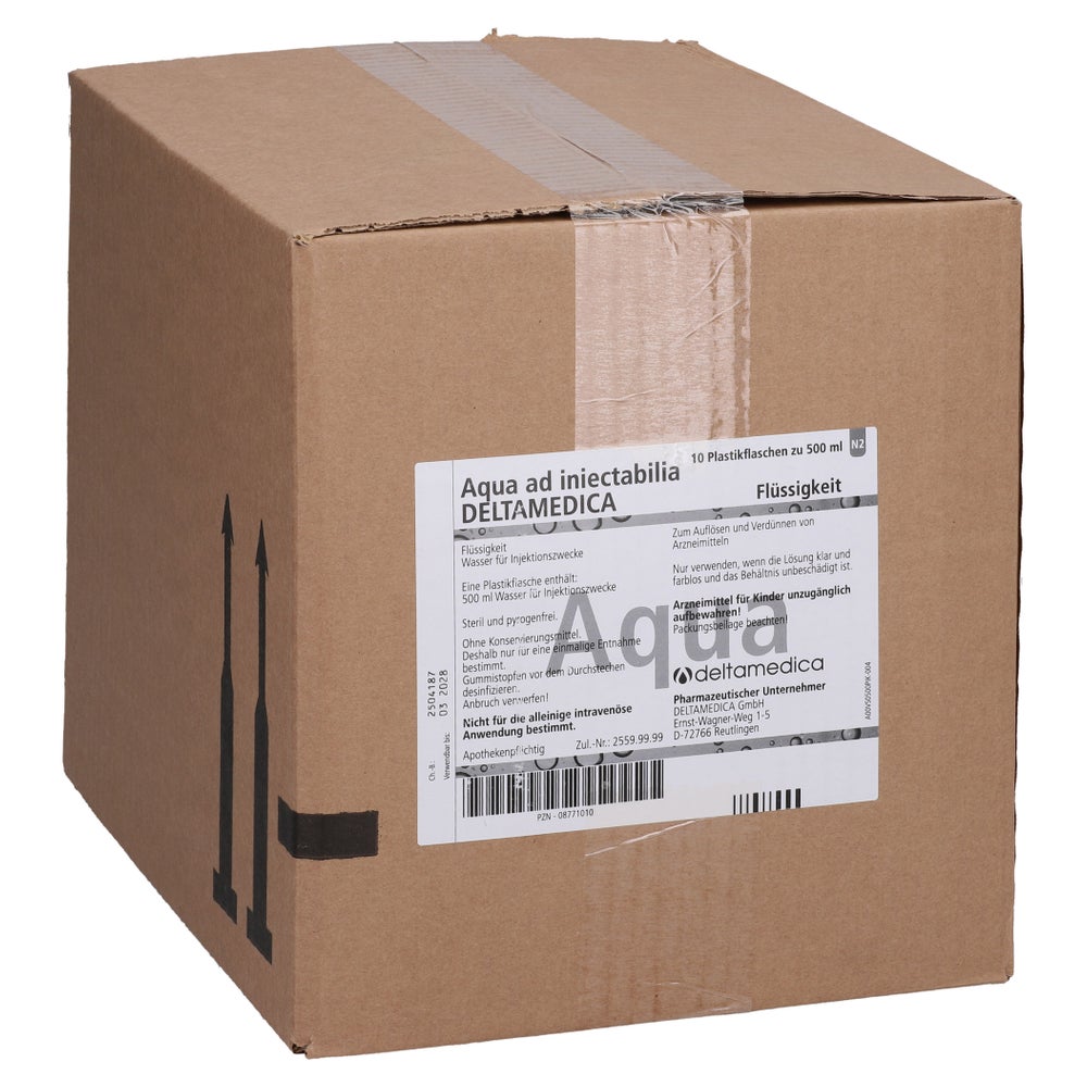 AQUA AD Iniectabilia 10X500 ml