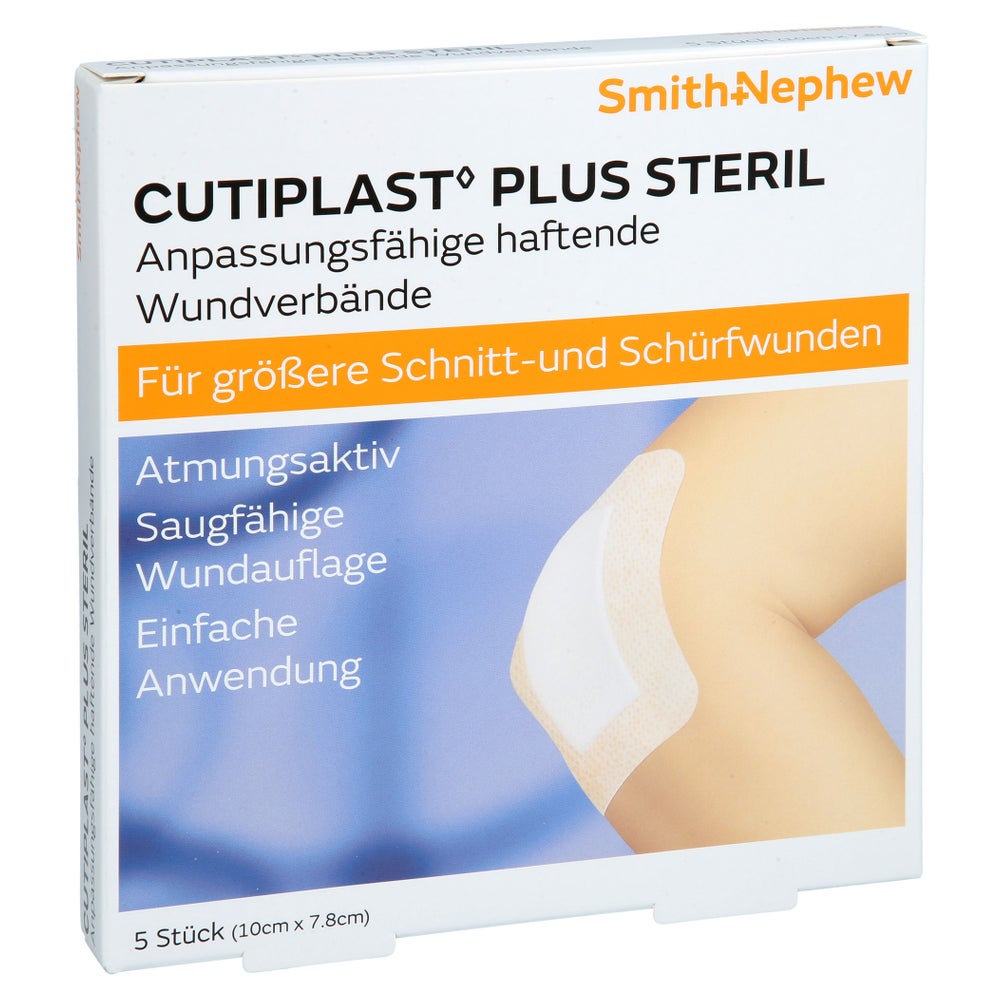 Cutiplast Plus Steril 7,8x10 Cm Verband 5 St