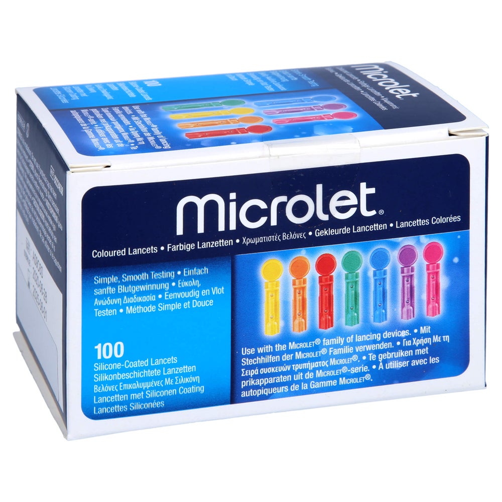 Microlet Lanzetten Farbig 100 St