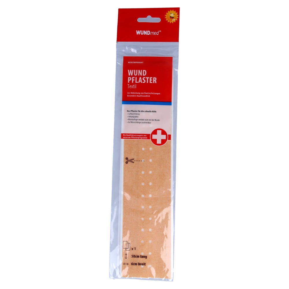 Wundpflaster Textil 6 cmx0,5 m 1 St