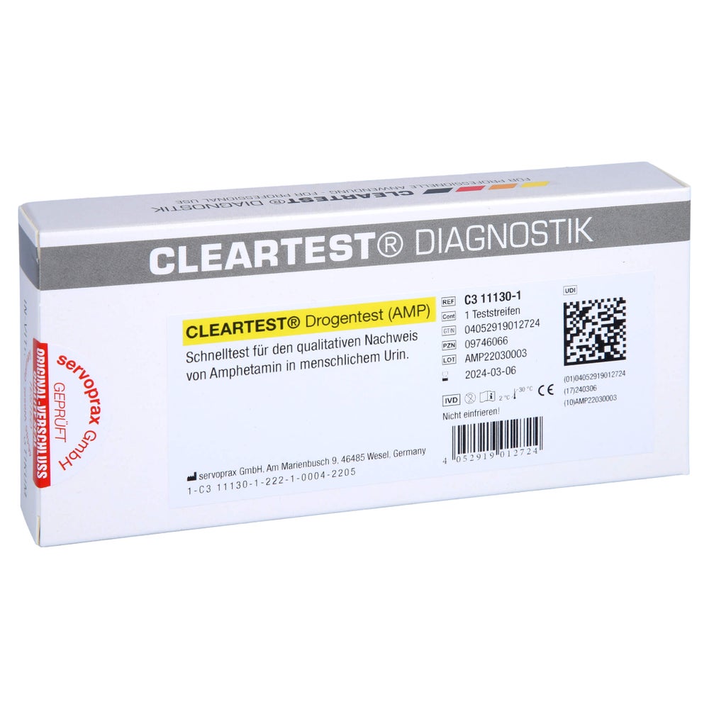 Cleartest Drogentest AMP Teststreifen 1 St