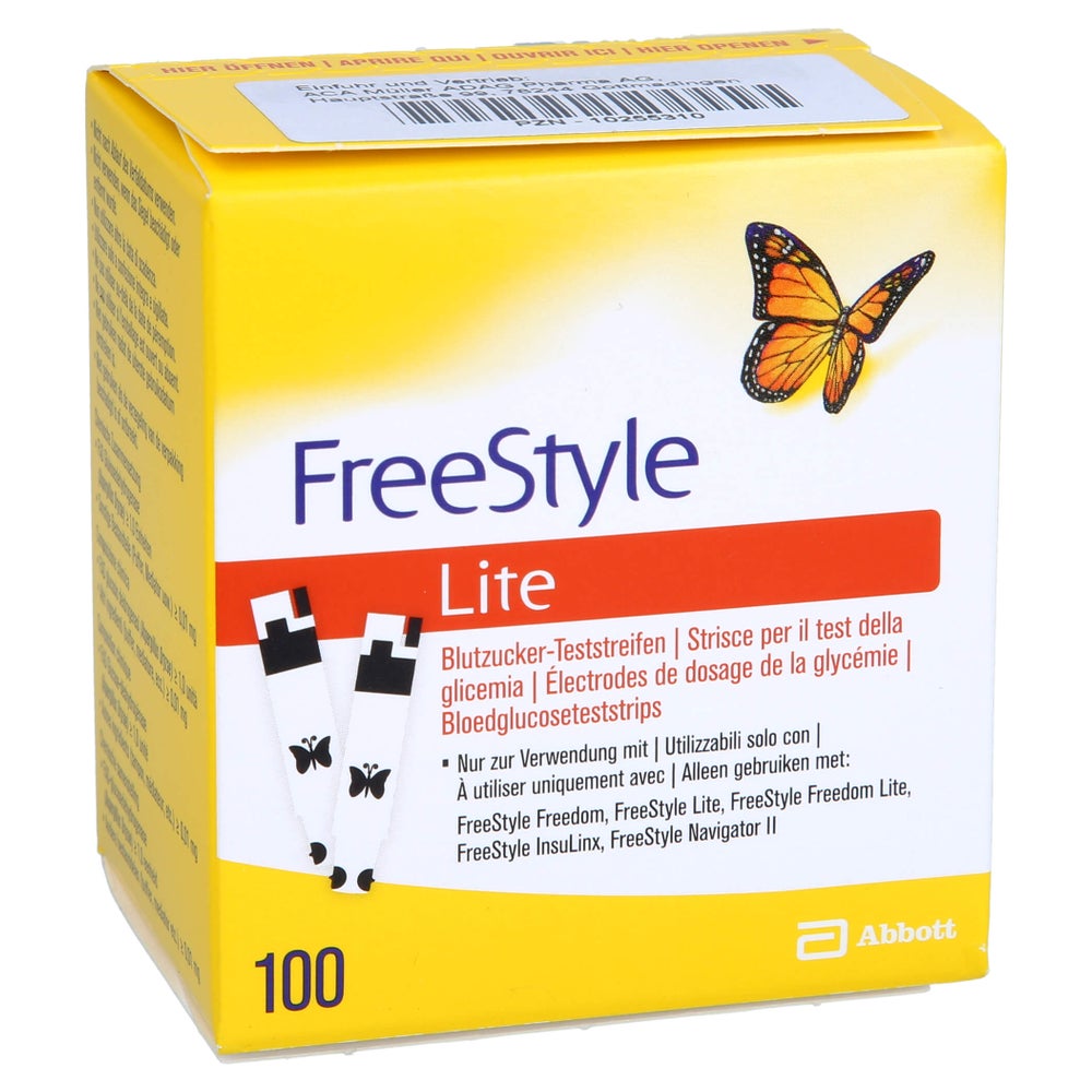 Freestyle Lite Teststreifen ohne Codiere 100 St