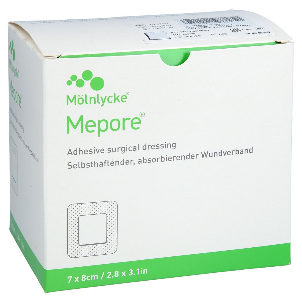 Mepore Wundverband Steril 7x8 Cm 55 St