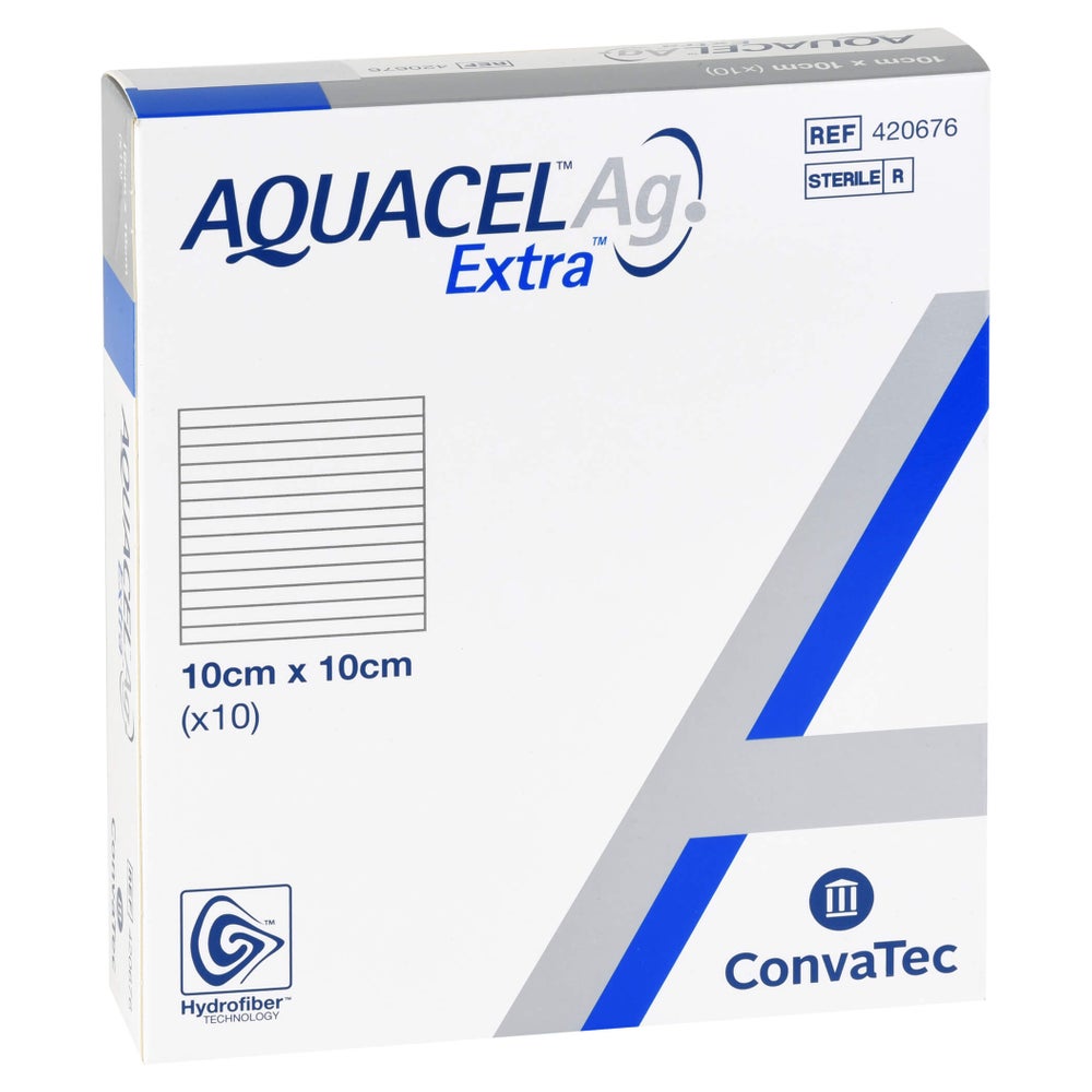 Aquacel Ag Extra 10x10 cm Kompressen 10 St