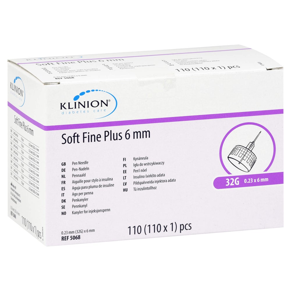 SOFT FINE plus Kanülen 6 mm 31 G 0,25 mm 110 St