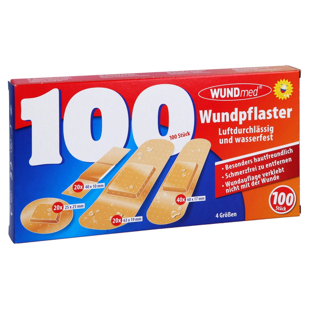 Wundpflaster Luftdurchlässig+wasserfest 100 St