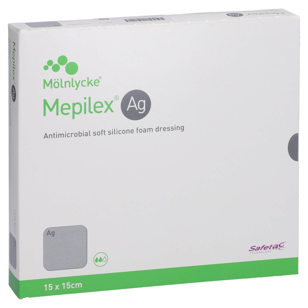 Mepilex Ag Schaumverband 15x15 cm steril 5 St