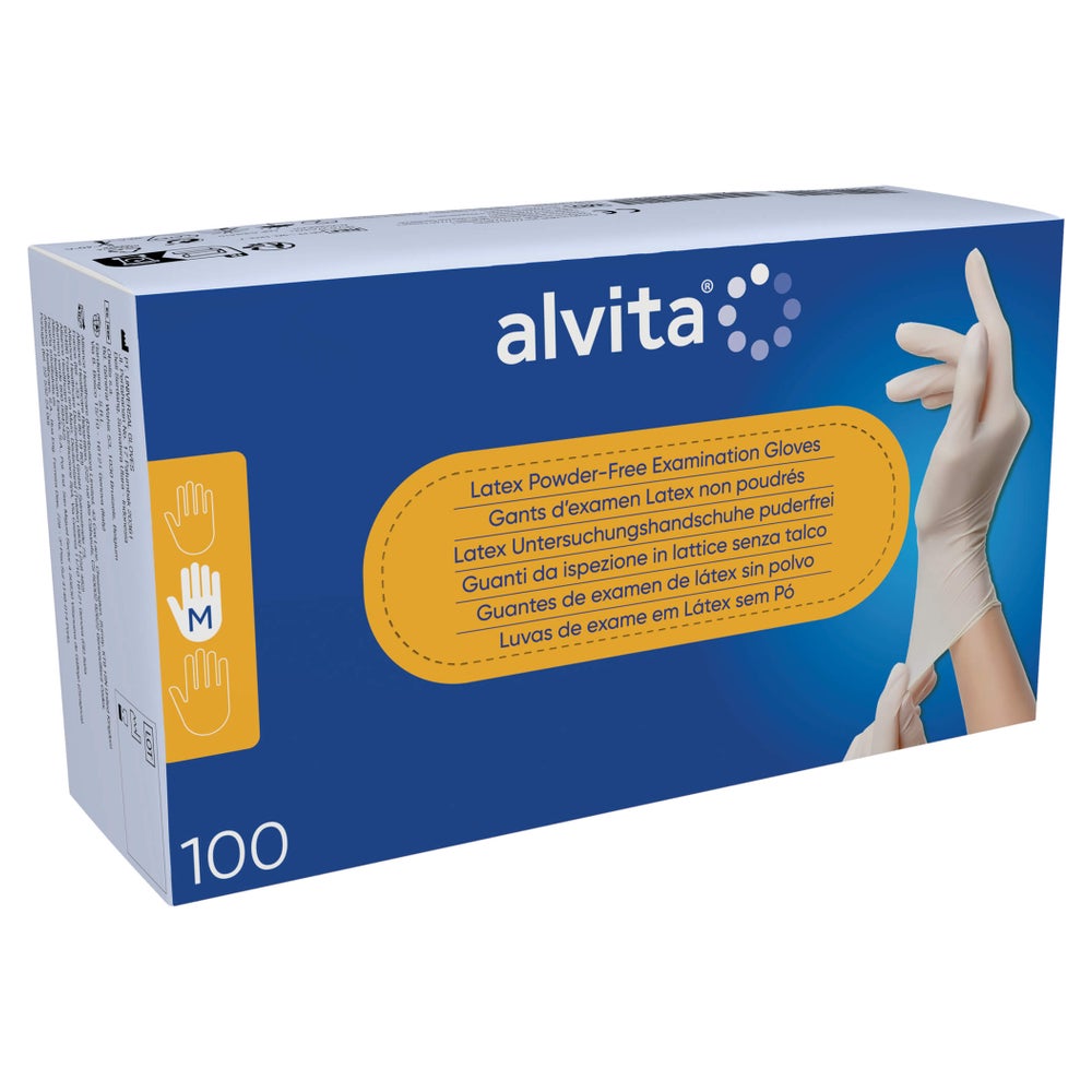Alvita Latex Unt.handschuhe unsteril pud 100 St