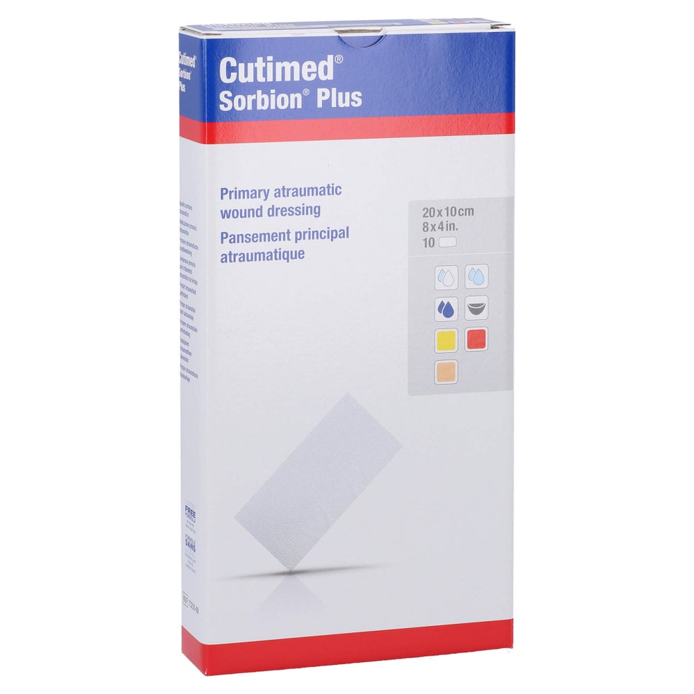 Cutimed Sorbion Plus Wundauflage 10x20 c 10 St