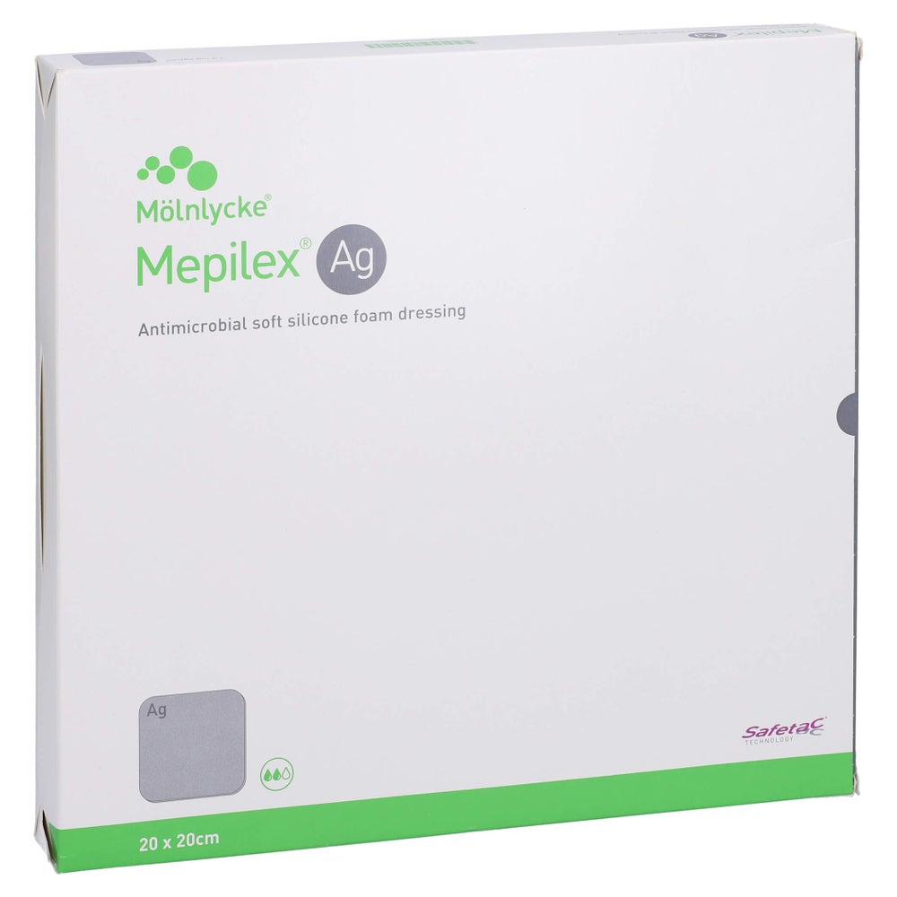 Mepilex Ag Schaumverband 20x20 cm steril 5 St