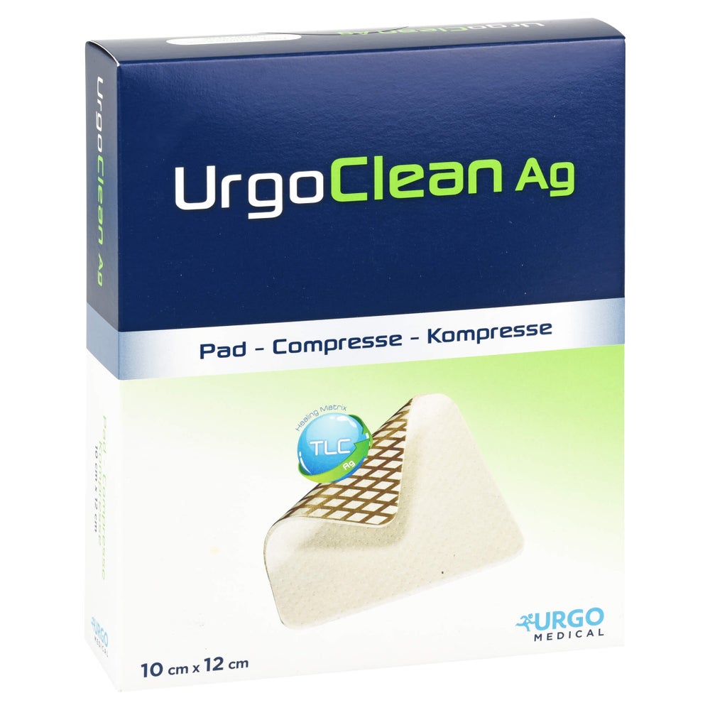 Urgoclean Ag Kompressen 10x12 cm steril 20 St