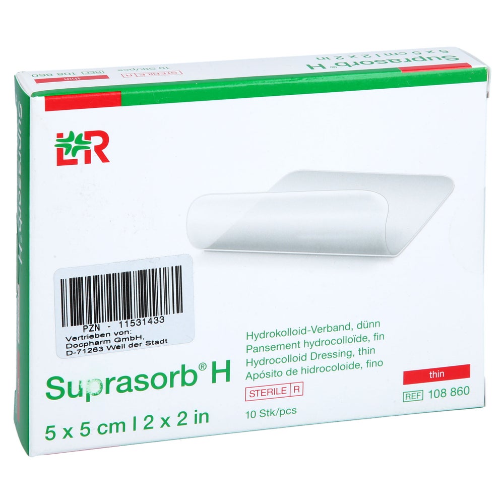 Suprasorb H Hydrokoll.verb.dünn 5x5 Cm 10 St