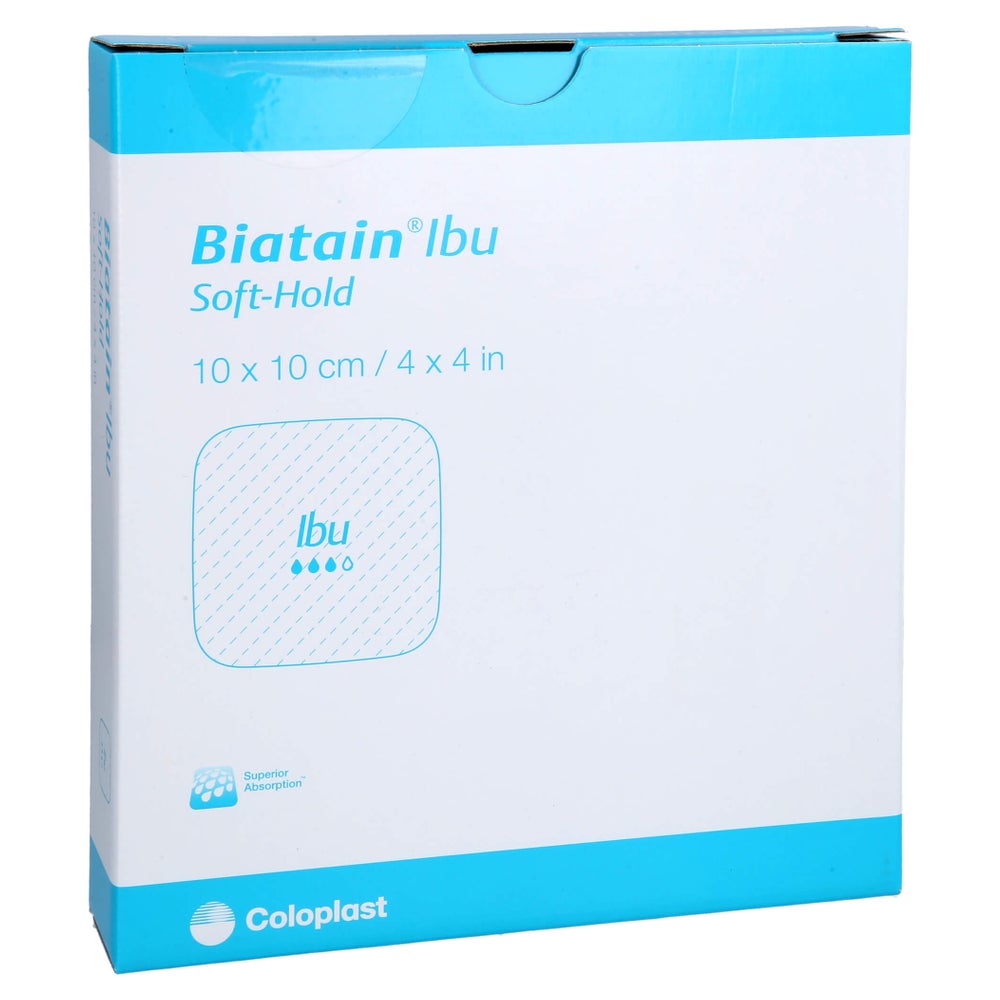 Biatain Ibu Schaumverband 10x10 cm sanft 5 St