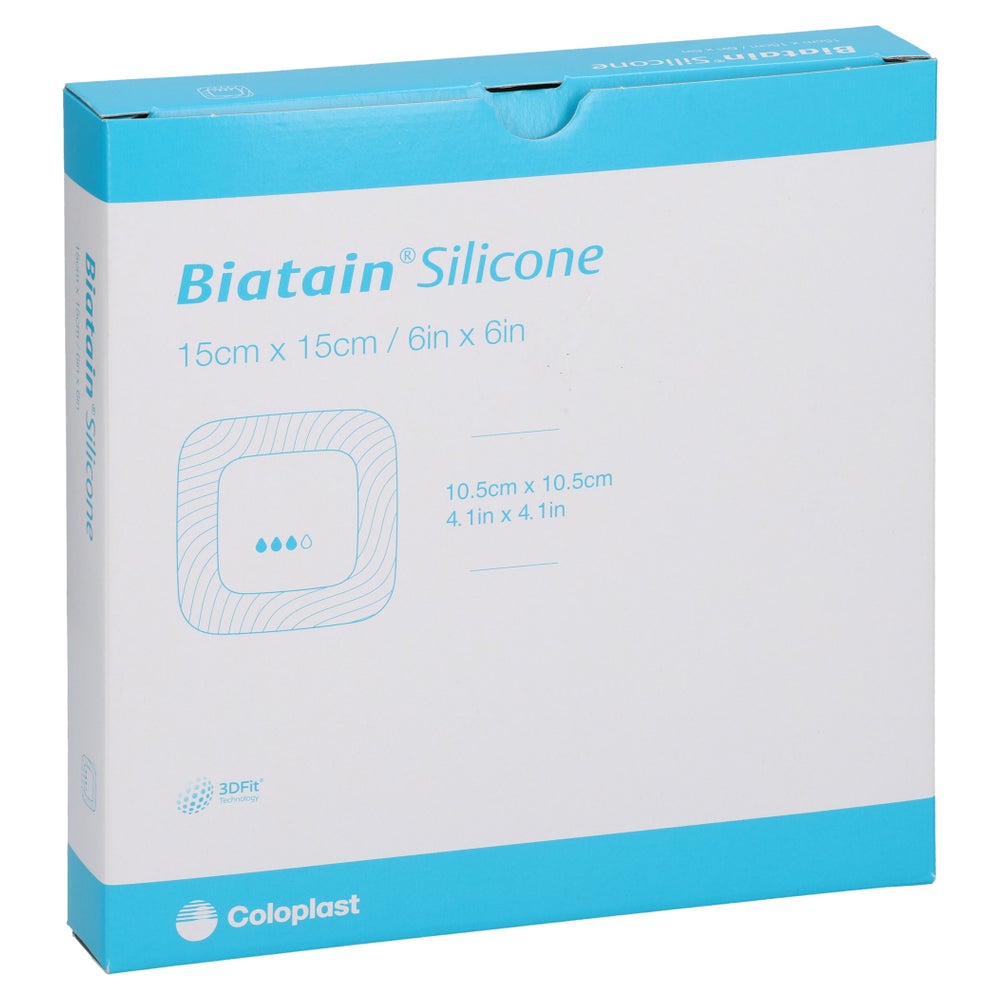 Biatain Silicone Schaumverband 15x15 Cm 5 St