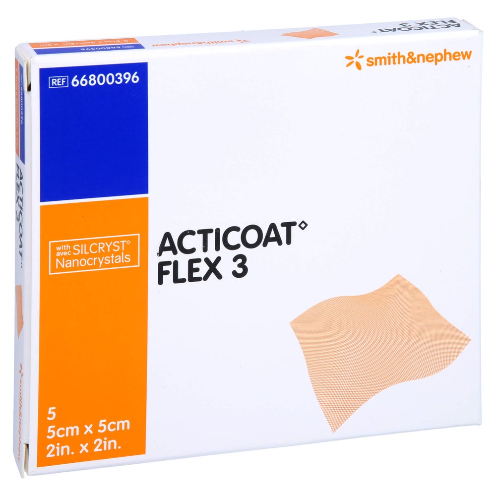 Acticoat Flex 3 5x5 cm Verband 5 St