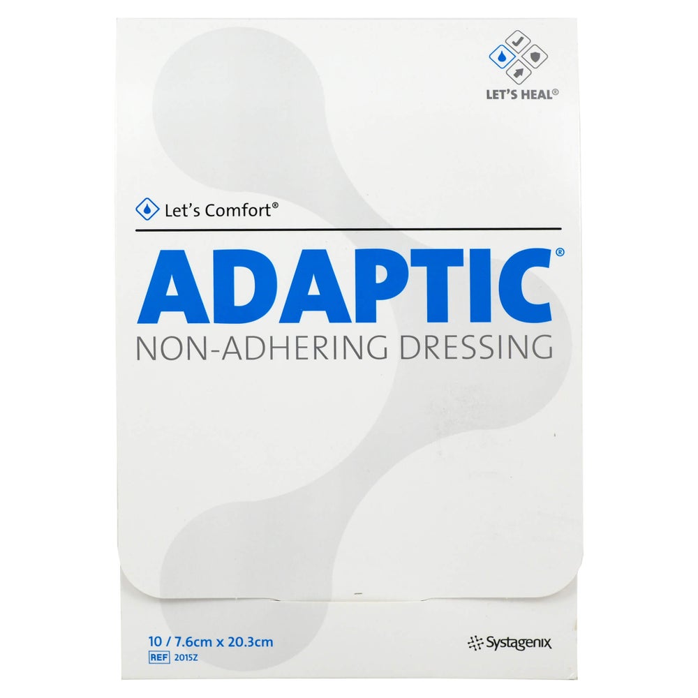 Adaptic 7,6x20,3 cm feuchte Wundauflage 10 St