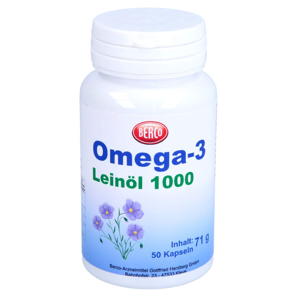 Omega-3 Leinöl 1000 Berco Kapseln 50 St