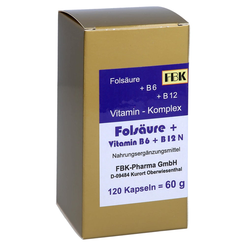Folsäure+vitamin B6+b12 Komplex N Kapsel 120 St