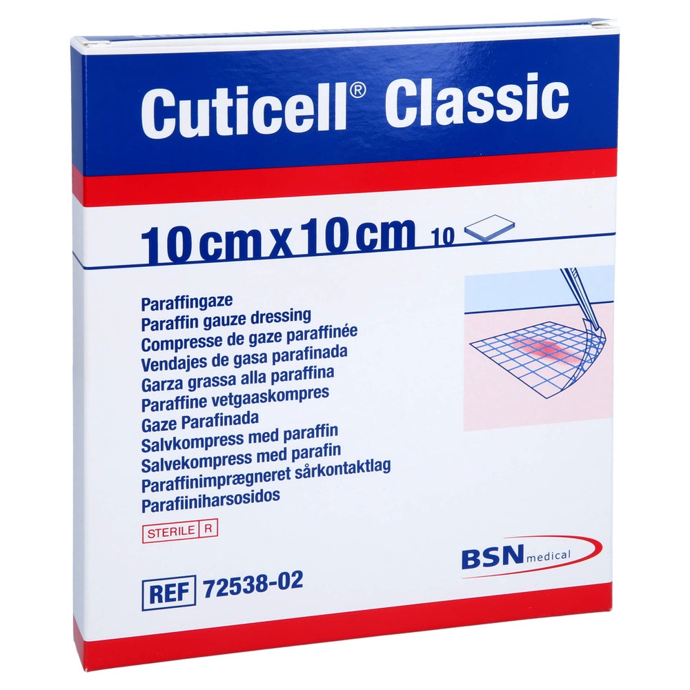 Cuticell Classic Wundgaze 10x10 cm 10 St