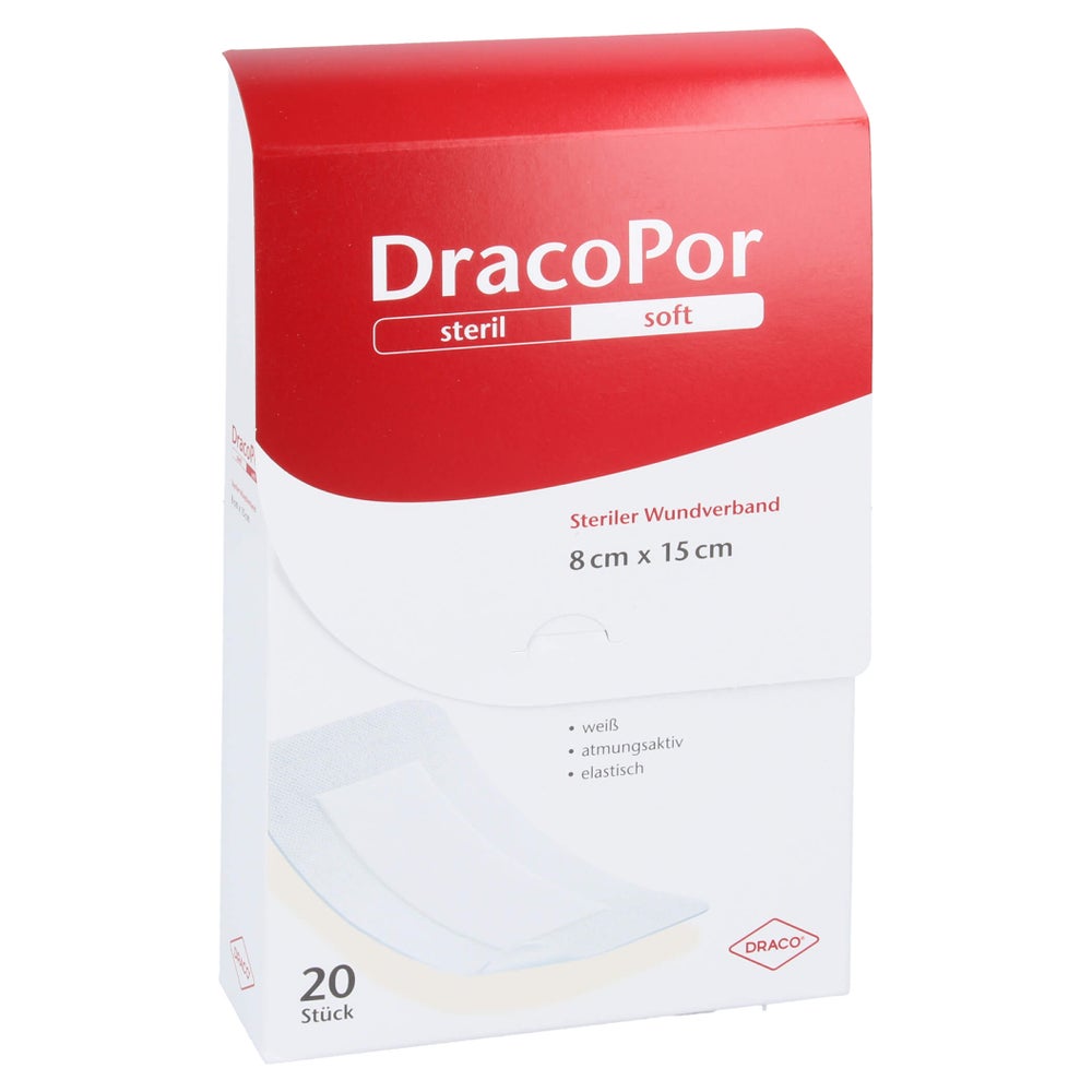 Dracopor Wundverband 8x15 cm steril 20 St