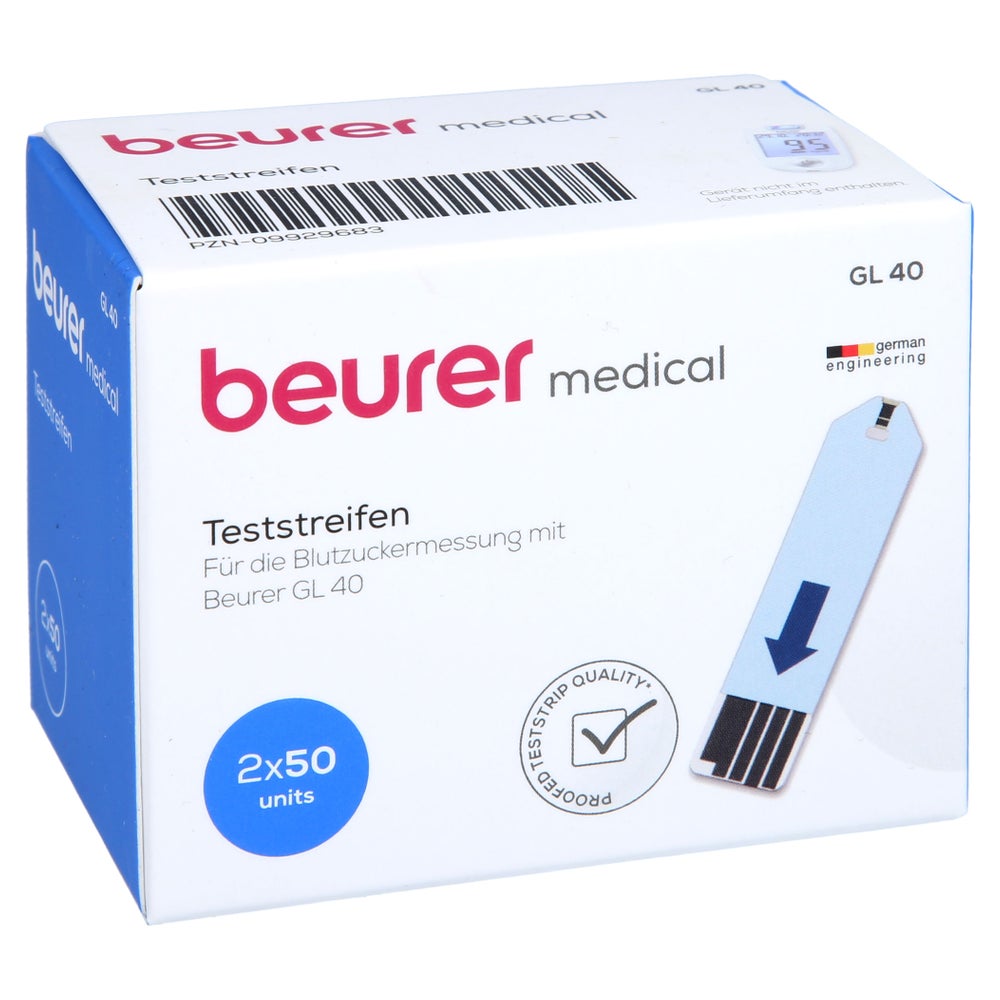 Beurer GL40 Blutzuckerteststreifen 100 St