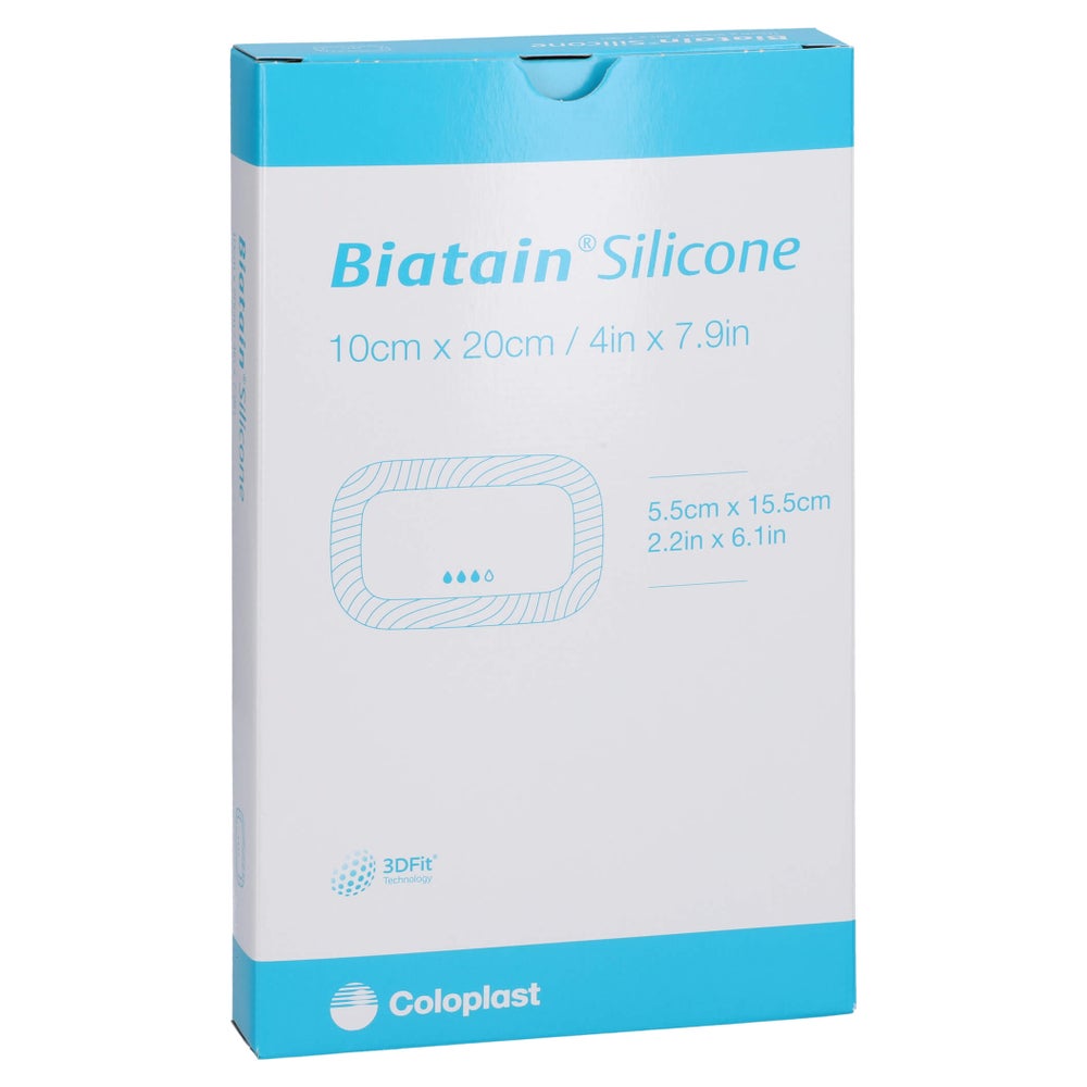 Biatain Silicone Schaumverband 10x20 cm 5 St