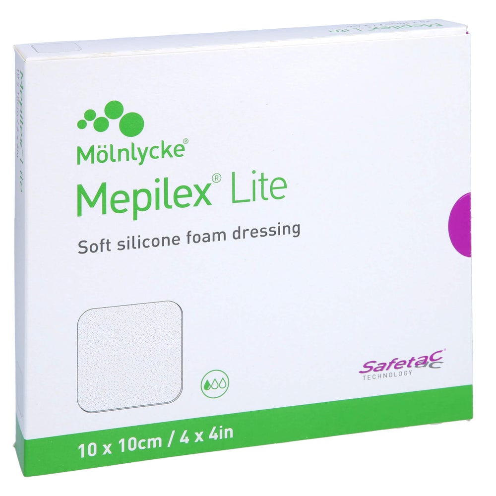 Mepilex Lite Schaumverband 10x10 cm ster 5 St