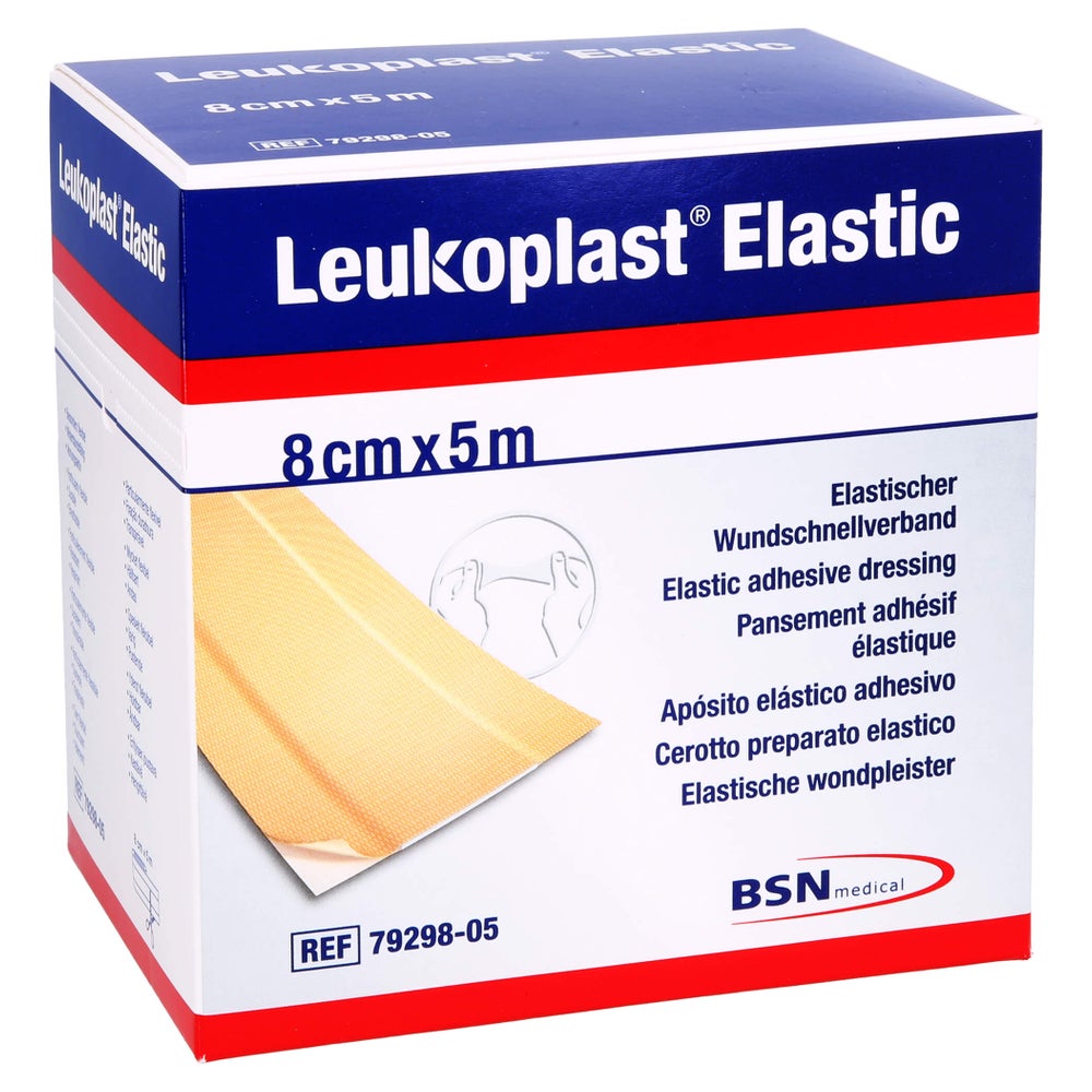 Leukoplast Elastic Pflaster 8 cmx5 m Rol 1 St