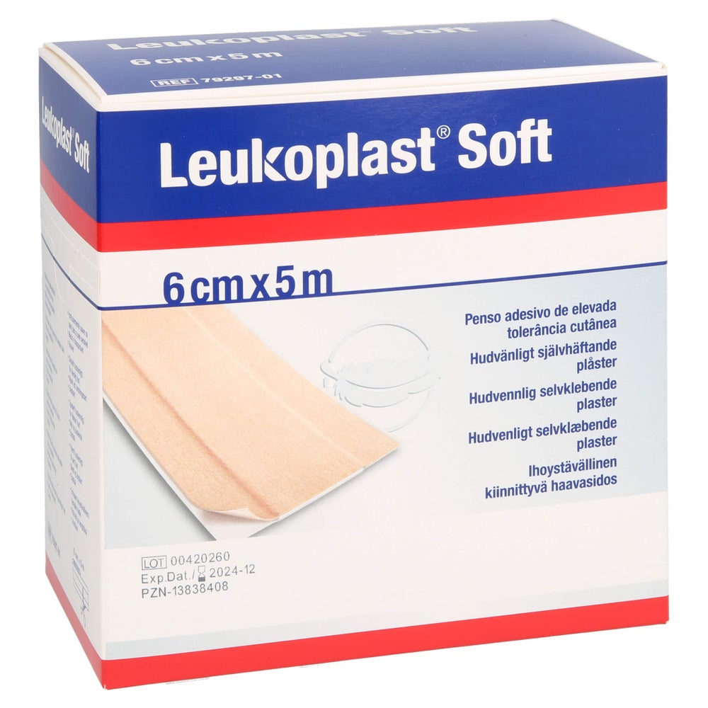 Leukoplast soft Pflaster 6 cmx5 m Rolle 1 St