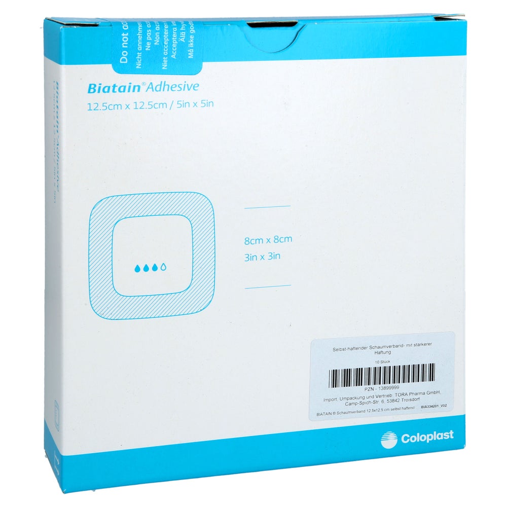 Biatain Schaumverband 12,5x12,5 cm selbs 10 St