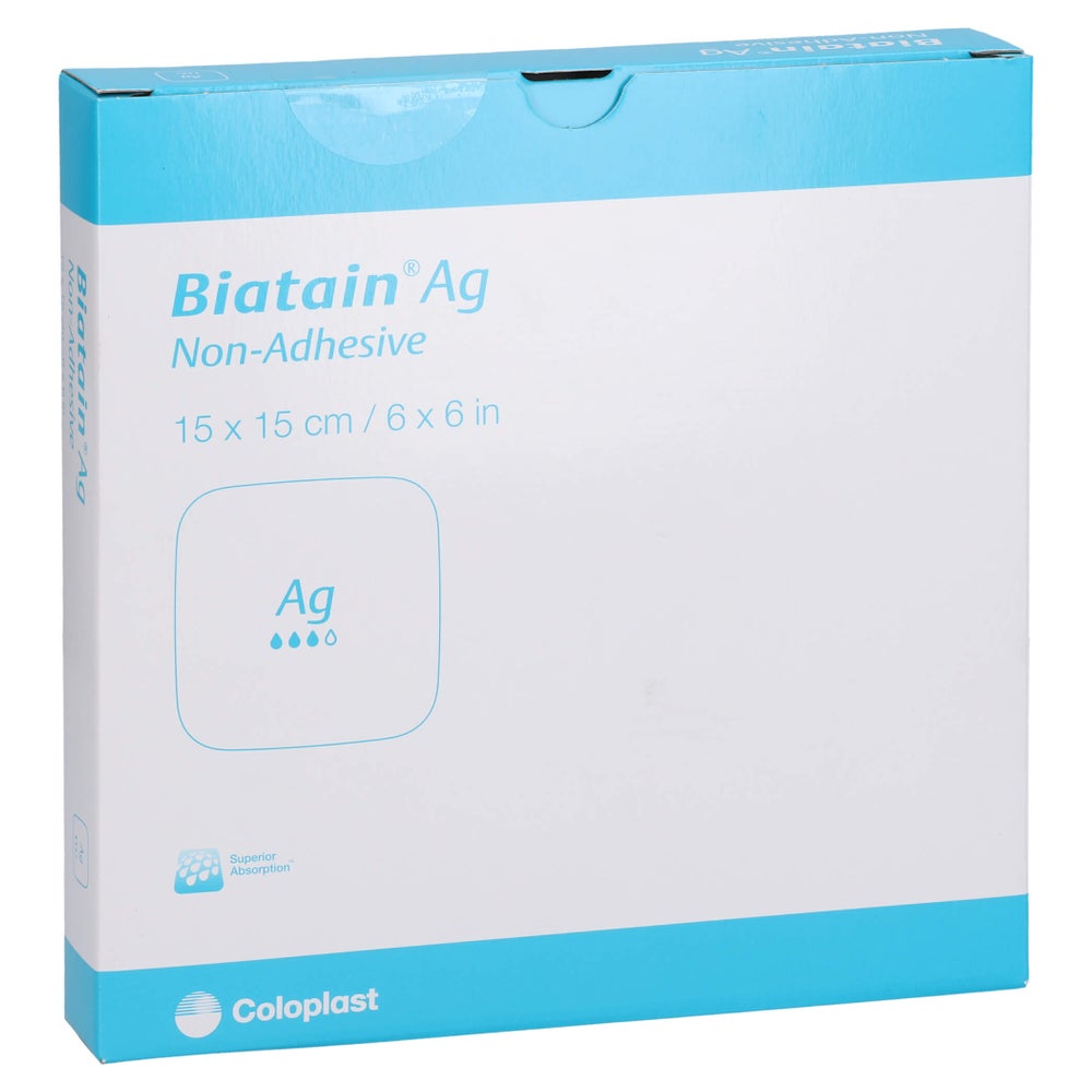 Biatain Ag Schaumverband 15x15 cm nicht 5 St