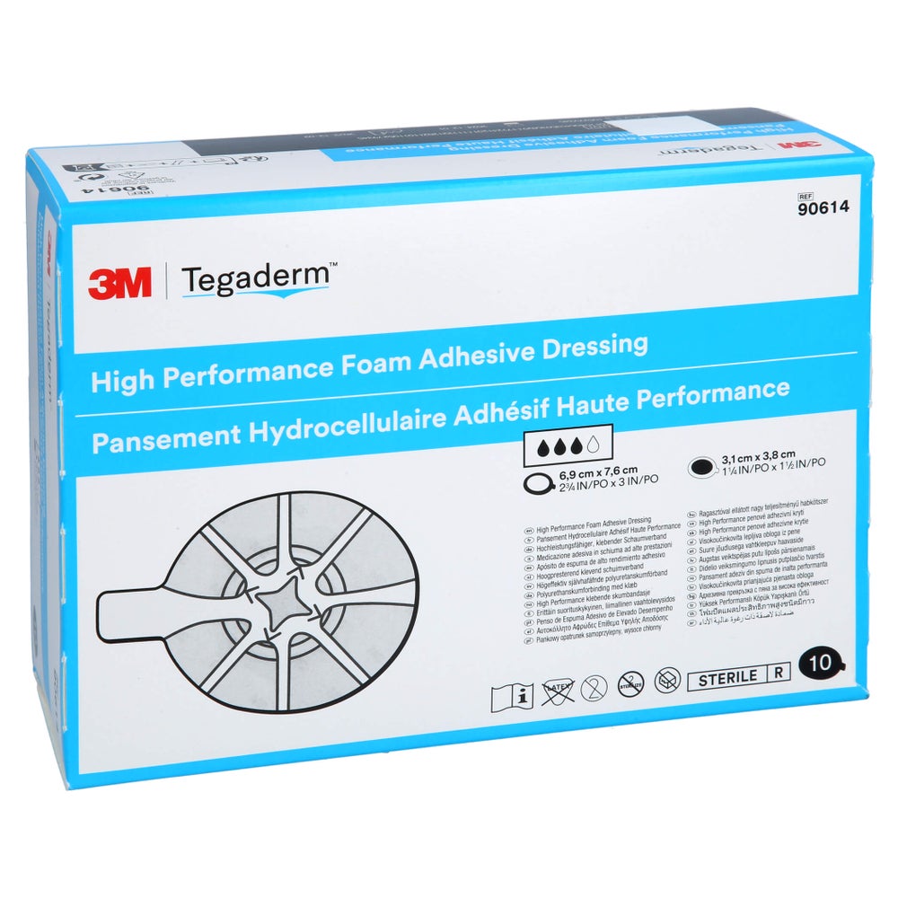 Tegaderm Foam Adhesive 6,9x7,6 cm oval 9 10 St