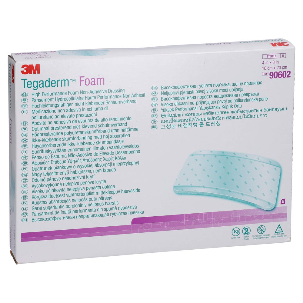 Tegaderm Foam N.klebend 10x20 cm 90602 5 St