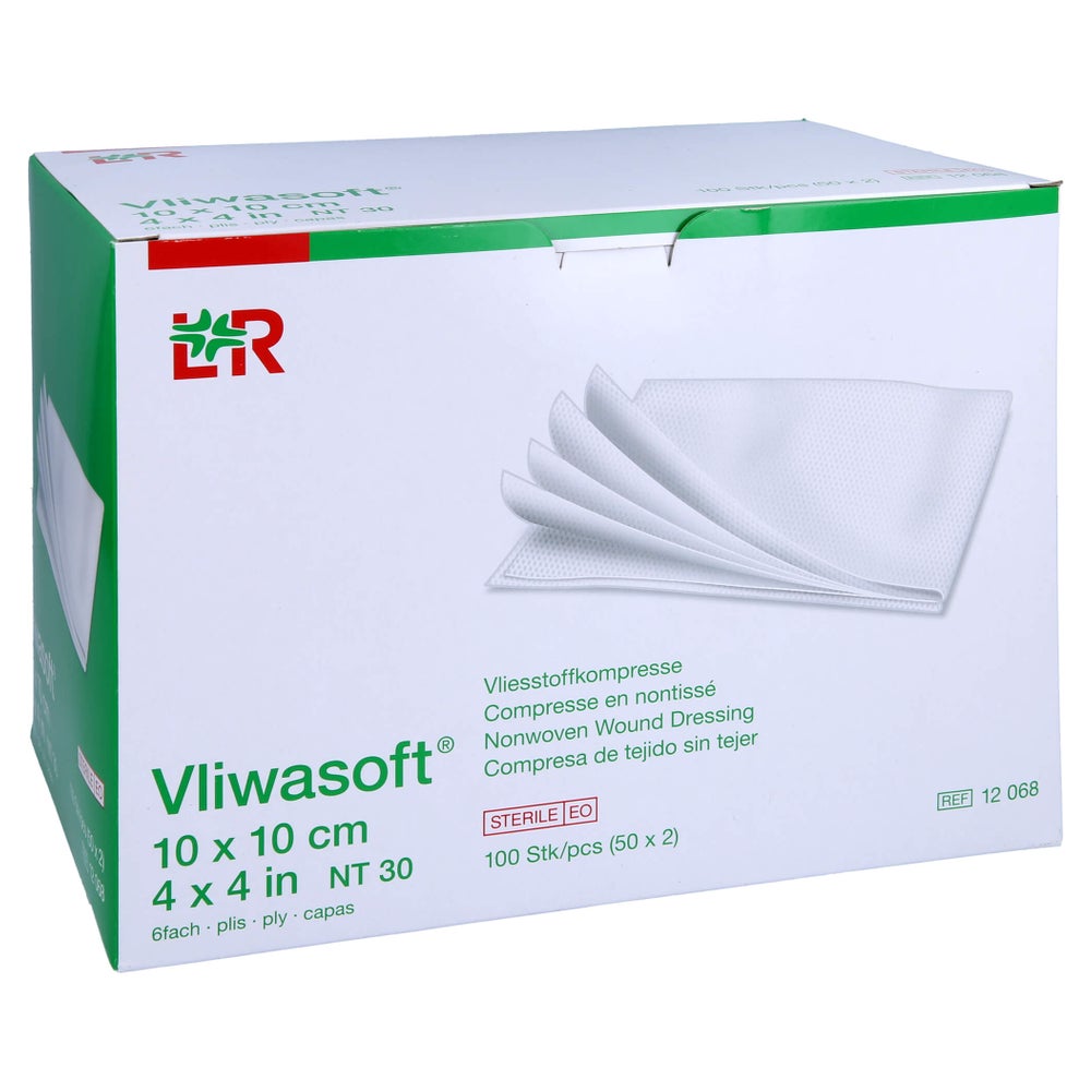 Vliwasoft Vlieskompressen Steril 10x10 c 50X2 St