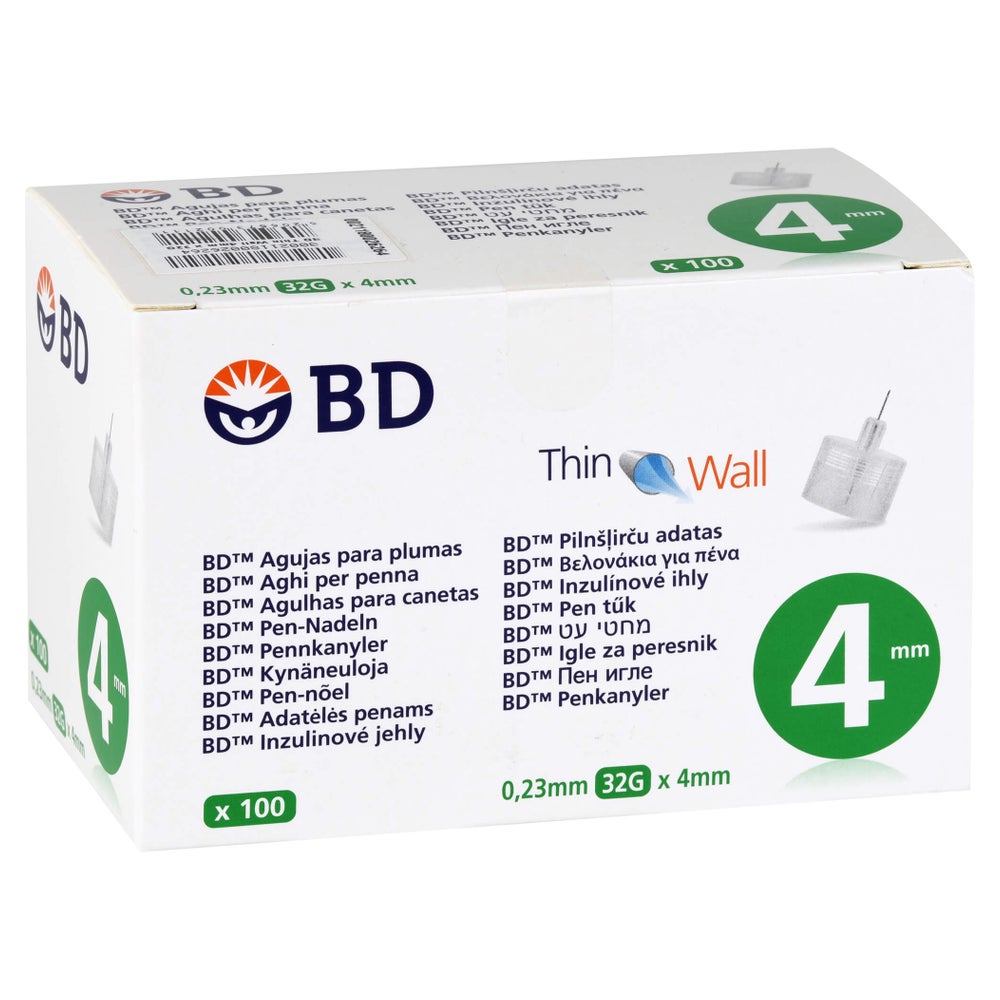 BD THIN Wall Pen-Nadeln 0,23 32 Gx4 mm 100 St