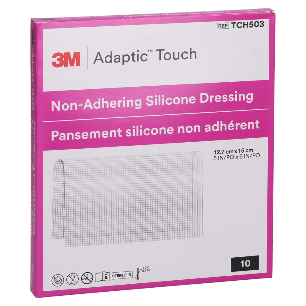 Adaptic Touch 12,7x15 cm nichthaft.Sil.W 10 St