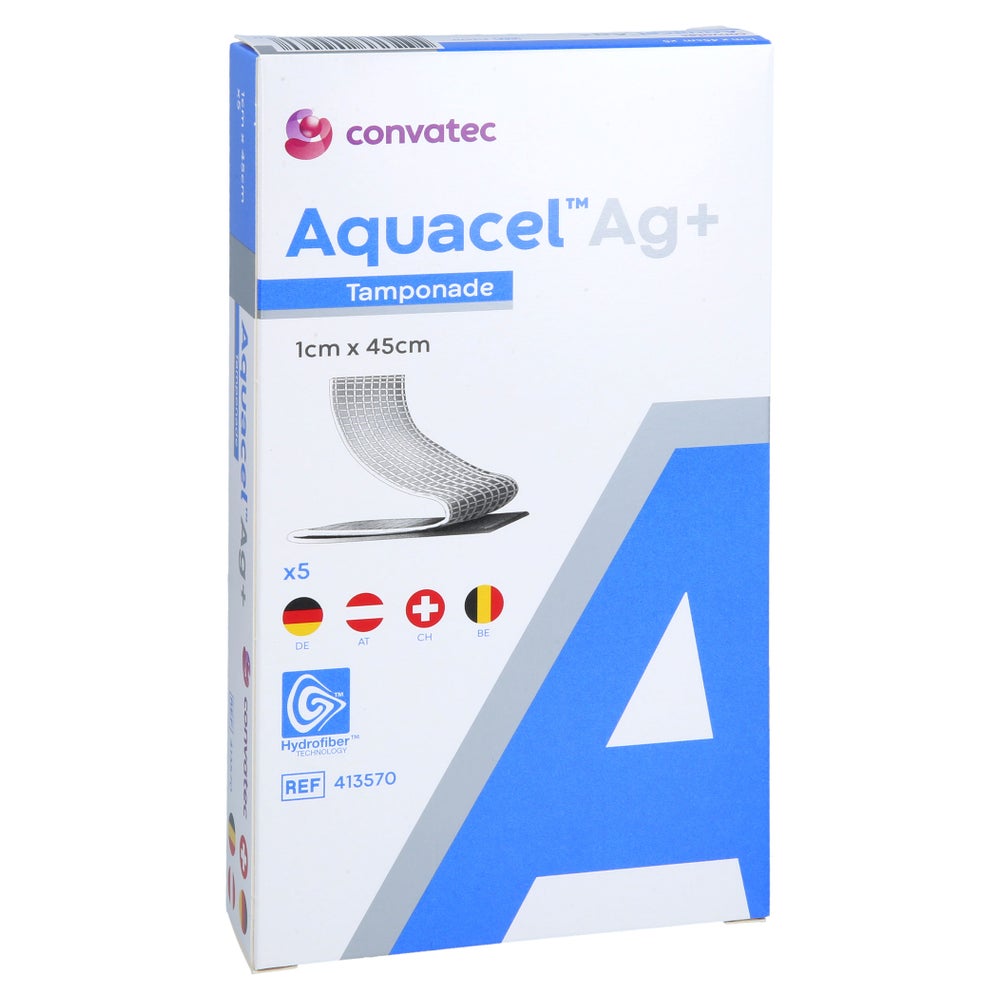 Aquacel Ag+ 1x45 cm Tamponaden 5 St