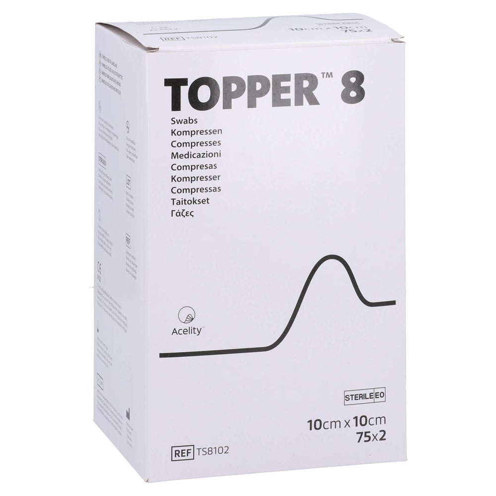 Topper 8 Kompr.10x10 cm steril 75X2 St
