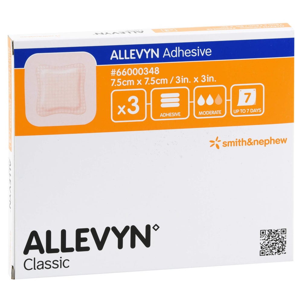 Allevyn Adhesive 7,5x7,5 cm haftende Wun 3 St